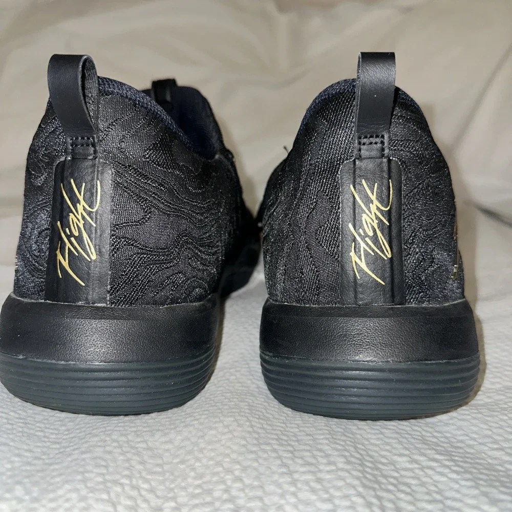 Nike Jordan Super Fly Flight React Basketball Sz 15 Shoe Black Gold AA2547 021.